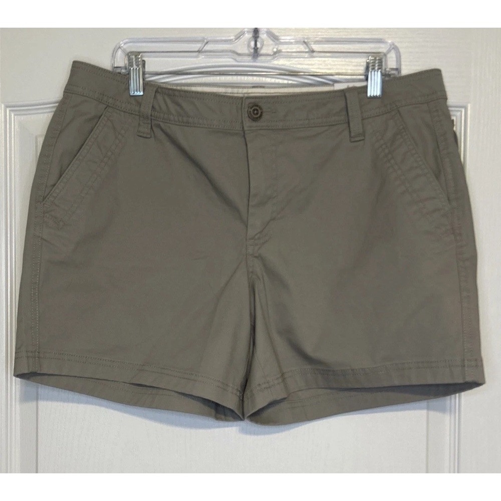 NATURAL REFLECTIONS Shorts Womens 14 Khaki Spring Valley Twill Rock Ridge NEW